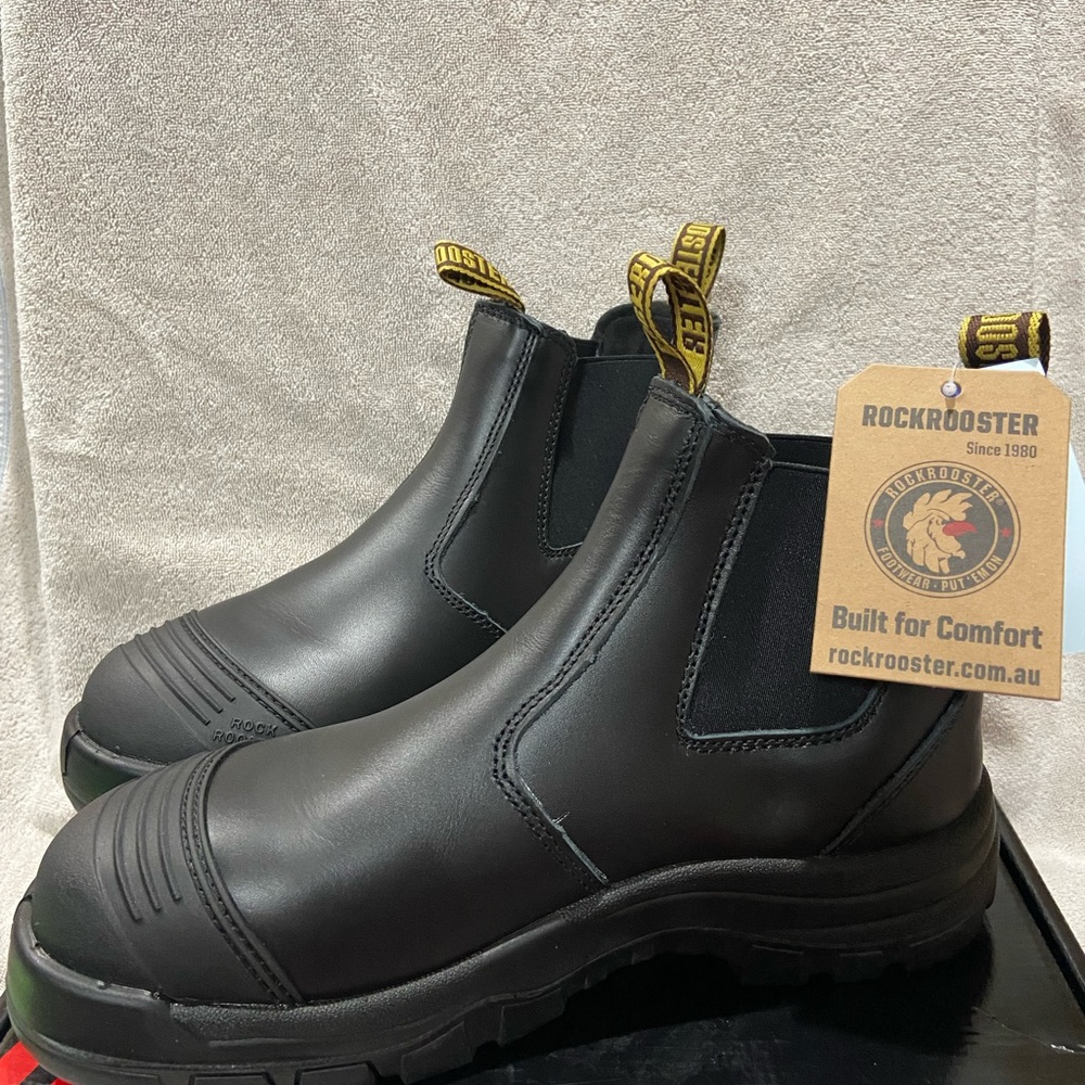 ROCKROOSTER 6” Pull On Soft Toe Work Boots